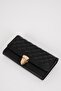 Quilted Faux Leather Women's Wallet - D2215AXNS - 5
