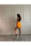 Women's Orange Loose fit Fit Sports skort, White