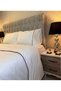 White Colored Red Bias Duvet Cover Set - 2