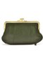 Genuine Leather Water Green Clip Card Holder and Wallet - 3