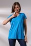 Casual V-Neck Short Sleeve T-Shirt 19410 COBALT BLUE - 2