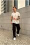 Baggy Black Cargo Pocket Lace Detailed Trousers - 2