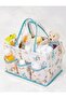 Multi-Compartment Baby Nursing Bag, Organizer Travel Bag with Hold Sleeves Baby Accessory Bag