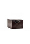 Moena Studio Decorative Crocodile Patterned Small Size Brown Faux Leather Box