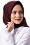 وشاح من حرير المدينة الفاخر بنسبة 100% مستورد باللون العنابي