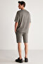 Colombia Men's 2 Piece Set Comfort Fit Polarless Embroidered Gray Tracksuit Set - 8
