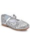 Elsa Girl's Sequin Silver Color Ballet Flats - 3