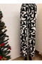 Relaxed Cut Patterned Lycra Wrap Pants - 2