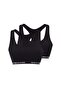 2-Piece Black Cotton Elastane Blend Women's Bustier Lily
