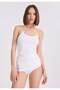 OLIVIA SINGLET 3-Pack White Cotton Elastane Blend Spaghetti Strap Women's Tank top Top - 3