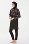 Full Covered Hijab Swimsuit Black Beach Wear