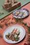Festive Porcelain Patterned Tex - 4 Pieces, 15 cm, New Model721051 - 2
