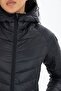 Women's Short Fixed Hood Padded Transitional Sports Puffer Coat 8722 - 6
