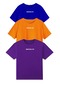 Children's Brooklyn Printed 3 Color Oversize Crew Neck T-Shirt Set