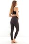 Smoked Plain Side Seamless High Waist Recovery Diving Leggings - 4