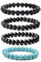 Set of 4 Natural Stone Bracelets