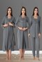 Effortt Women's Maternity Pajamas Set - Maternity 4-Piece Set Nightgown and Dressing Gown 2305