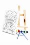 School Bus Children's Painter Set - 20 X 30 cm Canvas with Precription, 2 Brushes, Palette, Paints and Easels - 2
