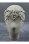 Ahu Model Tasseled Bridal Henna and Wedding Hair Jewelry Drop Earrings Set Silver - 3