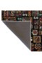 Black Themed Frame Geometric Pattern Woven Base and Decorative Washable Carpet Miravip8546 - 5