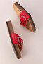 Women's Genuine Leather Single Buckle Daily Comfortable Slippers Usl.2340 - 3