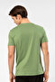 Men's Green T-shirt - Short Sleeve, Modal & Cotton - 3