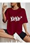 Oversized Xoxo Printed T-SHIRT Printed