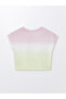 Crew Neck Printed Short Sleeve Girls' Crop T-Shirt - 2