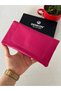 Natural Model Genuine Leather Wallet with Phone Compartment Pink - 5