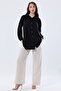 Women's Lace Detailed Oversize Linen Shirt Tunic - 4