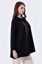 Women's Lace Detailed Oversize Linen Shirt Tunic - 5