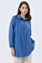 Women's Lace Detailed Oversize Linen Shirt Tunic - 5