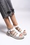 Kunzirn Women's Sandals 0012203 White Skin