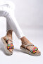Jessinalyn Women's Sandals 0012104 Beige Rainbow - 2