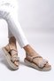 Jessinalyn Women's Sandals 0012104 Beige - 2