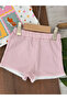 Geometric Patterned Frilled Shorts Stretchy Summer Set for Baby Girls - 2