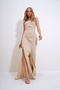 Beige Adjustable Strap Out Cut Cutout Slit Homecoming Dress Alc-X12269 - 2