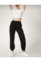 LUNAVISTA Women's Black Jogger Pants Sweatpants with Elastic Sweatpants, Printed in Tokyo, Japan - 2