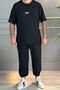 Joker Printed Sweatpants and T-Shirt - Jogger T-Shirt Top and Bottom Sweat Suit Set with Crew Neck