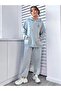 Women's Sword Printed Sweatshirt and Sweatpants Set - 3