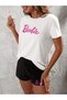 Colorful Floral Printed T-shirt and Sweatpants Set - 3
