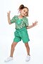 Spring Flowers Patterned Girl's Suit - 5