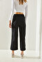 Women's Black Sweatpants with Elastic Waist and Cuffs, Side Stripes and Pockets 60251232 - 7