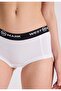 4-Pack White Cotton Elastane Blend Women's Hipster Panties LILY - 5