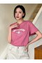 Women's Pink Independent Printed Oversized T-Shirt - 3
