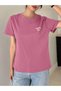 Women's Pink Sunshine Printed Oversized T-Shirt - 5