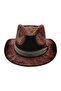 Unisex Nubuck Cowboy Trilby Hat - 8