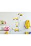 Toy Engineering Vehicles Themed Height Gauge Kids Wall Mirror Sticker for Cabinet Door - 4