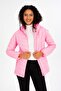 Women's Short Fixed Hood Padded Transitional Sports Puffer Coat 8722 - 8
