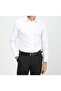 Sports Slimfit Slim Fit Pocketless Long Sleeve White Matte White No Ironing Probe Fabric